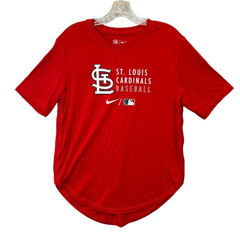St. Louis Cardinals Red Nike Women's Med Baseball‎ Tshirt MLB